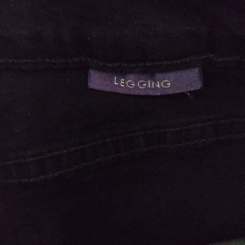 NYDJ black jean sparkly leggings - Picture 5 of 9